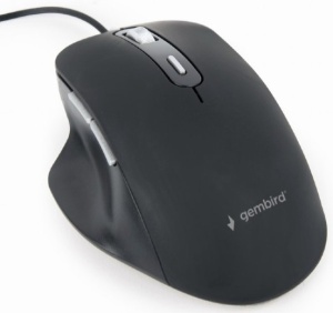 MUS-6B-02 Gembird RGB Opticki mis 1200-3600Dpi 6-button black 122mm USB - Img 1
