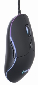 MUS-UL-02 Gembird Opticki mis 800-2400Dpi 6-button black Illuminated 123m - Img 2