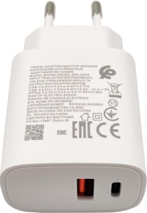 NPA-AC44 ** Gembird QC3.0 brzi punjac USB-A+ USB-C, + kabl USB-C, 25W DC 5V/3A ili 9V/2,77A (679) - Img 2