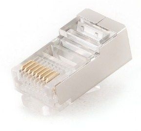 PLUG6SP/50 Gembird Shielded modular CAT6 FTP konektor, 50 u pakovanju RJ45 / CENA PO PAKOVANJU - Img 1