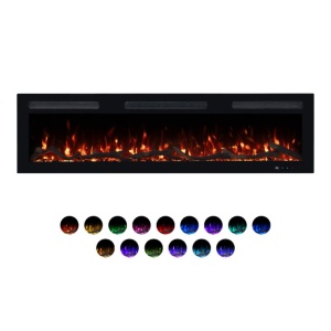 PROSTO smart el. 50" 3u1 multikolor s. kamin 1800W - Img 2