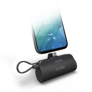 PURO Stand power bank 5000mAh 12W eksterna baterija - stalak Crna