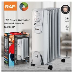 RAF R.0931P ULJNI RADIJATOR 9 REBARA BELI 2000W - Img 2