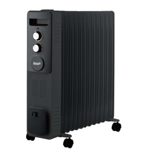 RAF R.1338B ULJNI RADIJATOR SA VENTILATOROM 13 REBARA CRNI 2900W - Img 1