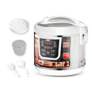 RAF R.166W MULTICOOKER BELA/INOX 900W 6L - Img 3