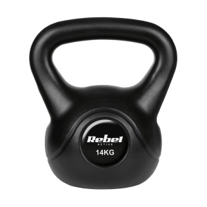 REBEL ACTIVE Bitumenski kettlebell teg crni girja 14kg RBA-2317 - Img 2