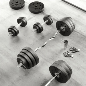 REBEL ACTIVE Bitumenski olimpijski tegovi ploče set 2x15kg / 51mm RBA-2141 - Img 7