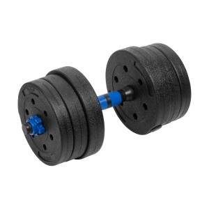 REBEL ACTIVE Bitumenski podesivi tegovi bučice sa spojnicom set 2x10kg RBA-2300 - Img 2