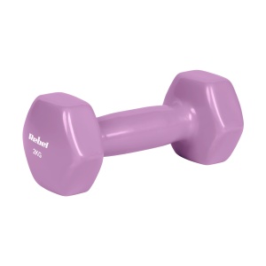 REBEL ACTIVE Bučice tegovi za ruke HEX liveni vinilni par 2x2kg RBA-2340-2 - Img 2