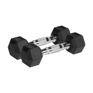 REBEL ACTIVE Gumirani HEX tegovi (bučice), par 2x2 kg, model RBA-2325-02
