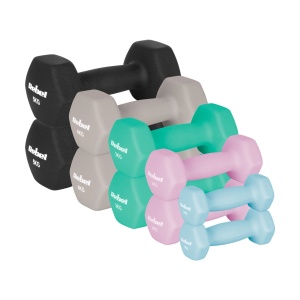REBEL ACTIVE Liveni neoprenski HEX tegovi bučice set 30kg RBA-2330-S5
