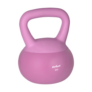 REBEL ACTIVE Meka vinilna girja Soft Kettlebell rusko zvono 6kg RBA-2333-06