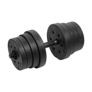 REBEL ACTIVE Podesive bučice sa gumenom oblogom, par 2x15 kg, model RBA-2328-15 - Img 3