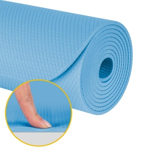 REBEL ACTIVE Strunjača prostirka za jogu, pilates i fitnes 183x61cm debljina 4mm TPE plava RBA-3157-BL - Img 4