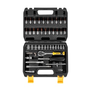 REBEL TOOLS Odvijac - cegrtaljka sa nastavcima 46 delova RB-1153 - Img 3