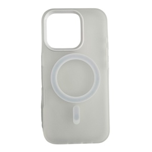 Silikonska futrola Magsafe FLURO COLOR Iphone 16 PRO MAX BELA