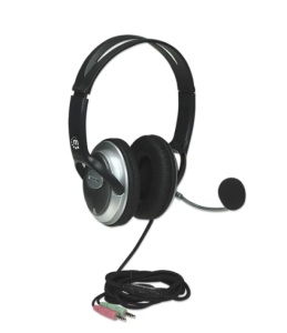 Slušalice sa mikrofonom Manhattan Classic 175555, black - Img 3