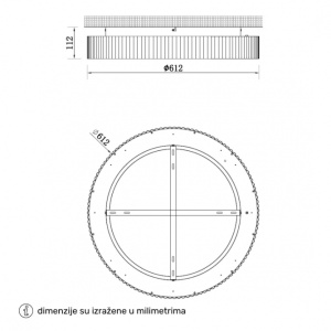 SOLEA 71 PLAFONSKA SVETILJKA 40W CCT BELA - Img 2