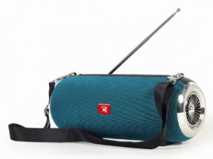 SPK-BT-17-G Gembird Portable Bluetooth speaker +handsfree 2x5W, FM, USB, SD, AUX + antena green - Img 3