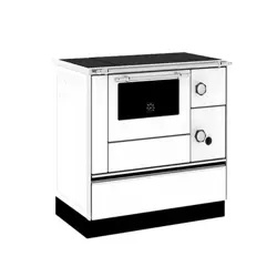 Šporet na čvrsto gorivo Alfa Plam 90 Favorit ,beli, levi, ECO - Img 3