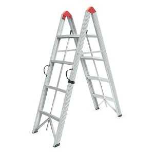 SuperStep Duple Sklopive Štapne Alu Merdevine 2x4 158cm