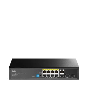 Svič 10/100/1000 10-port Cudy GS1010PS2/8 PoE+/2x Uplink/2x SFP/120W