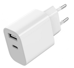 TA-UC-2AC12-01 Gembird USB punjac, 2-port USB-A+ USB-C, 2.4 A, white - Img 3