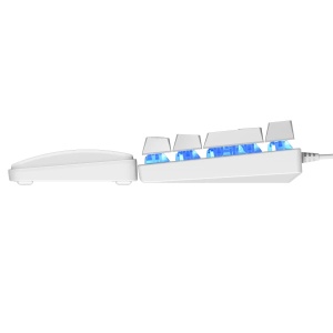 Tastatura žična gaming Rampage PLOWER K60 mehanička plavi switch bela 37254 - Img 2