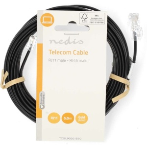 TCGL90201B50 Nedis RJ11(telefonski) na RJ45(mrezni) 5m Flat - Img 2