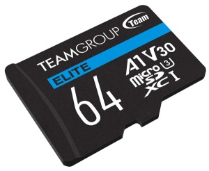 TeamGroup MICRO SDXC 64GB ELITE, UHS-I U3 V30 A1, 100/50MB/s +SD Adapter TEAUSDX64GIV30A103 - Img 1