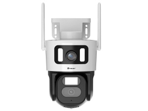 TRACER Spoljna WiFi IP kamera 2x3MP QXGA rotirajuća 355° IP66 bela Patrol WH360-2 - Img 2