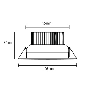 Ugradna LED lampa 10W hladno bela - Img 2