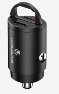 USB auto punjač Volkano Obscurix Series VK-8007-BK 30W USB-A + USB-C - Img 2
