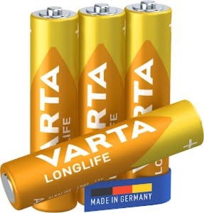 VARTA LONGLIFE AAA 1.5V LR03 MN2400, ALKALNE baterije, PAK4 (cena po kom.) - Img 3