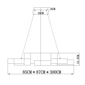 VESTA 569 LUSTER 108W 3000K CRNA/BELA - Img 2