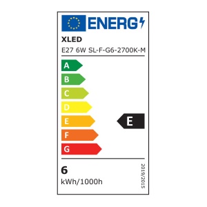 Xled E27 6W SL-F-G6-2700K-M Filament Sijalica 2700K,G45,600Lm,Toplo Bela - Img 2
