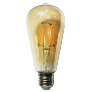 Xled E27 7W ST64 DIM Filament Sijalica dimabilna,2700K,220V,806Lm,64*142mm,Ra≥80 PF≥0.5 amber - Img 3