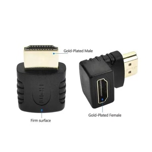 Xwave Adapter HDMI 270 Degree Right Angle,HDMI muško-ženski,gold plated - Img 2