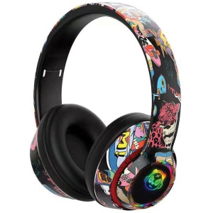 Xwave L750 black Bluetooth slušalice stereo sa mikrofonom/v5.3/Aux/microSD - Img 2