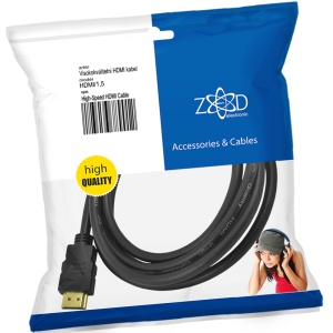 ZED electronic HDMI kabl, 1.5 met, ver. 1.4 - HDMI/1,5 - Img 1