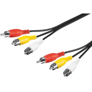 ZED electronic RCA kabel 1,0 metar, 3xRCA - AVK/1,0 - Img 2