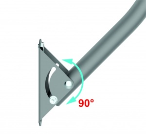 Zidni nosac ** za antenu 28-EK adj steel diam25mm 16x40cm, debljina1.1mm (383) - Img 3