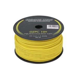 Žuti kabel 10mm za napajanje auto pojačala
