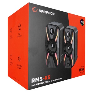 Zvučnici 2.0 Rampage RMS-X5 3Wx2 USB RGB - Img 2