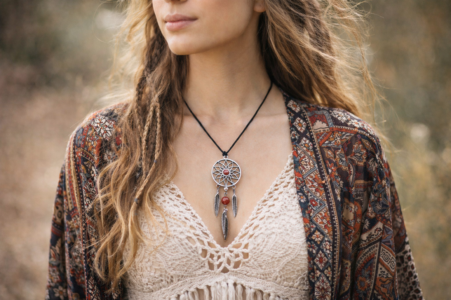 Gardienii Viselor – Bijuterii Dreamcatcher cu pietre semipretioase pentru protectie, echilibru si energie pozitiva
