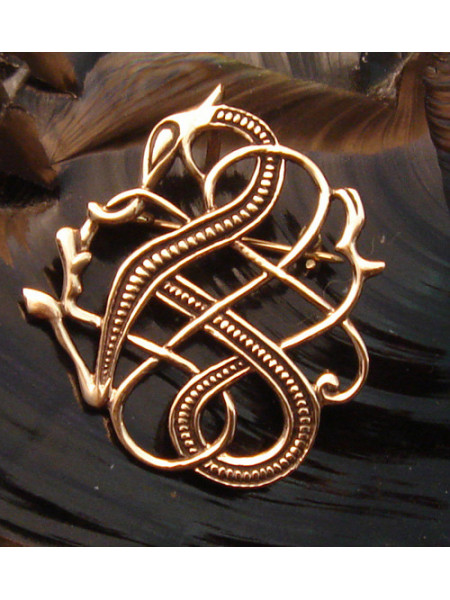 Brosa bronz Dragon Medieval