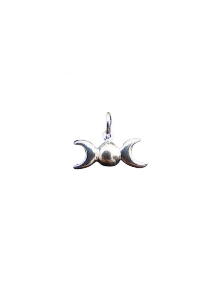 Charm argint pentru bratara Luna Tripla 1.5 cm