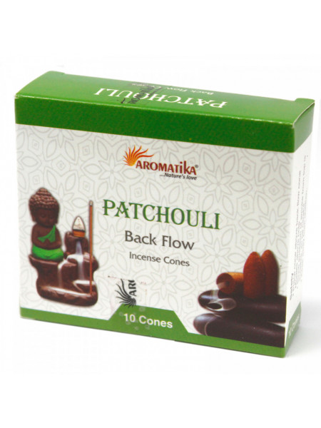 Conuri parfumate backflow Aromatika - Patchouli