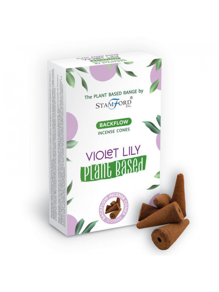 Conuri parfumate backflow Stamford Plant Based - Violet Lily