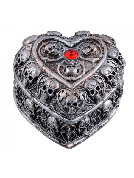 Cutie pentru bijuterii gotica Inima ranita 9cm